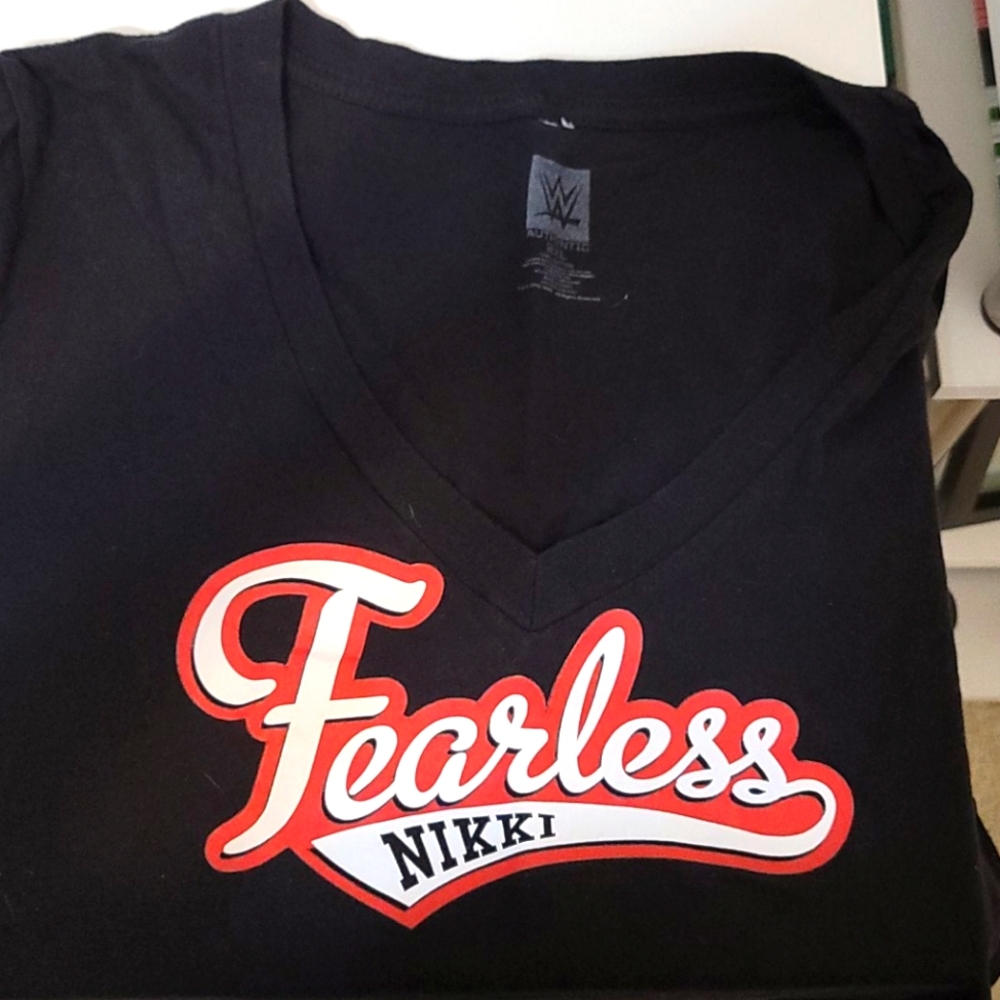 WWE Fearless Nikki V-neck Tee